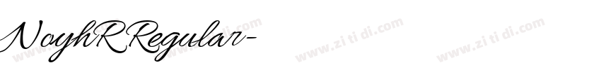 NoyhR Regular字体转换 NoyhR Regular字体转换